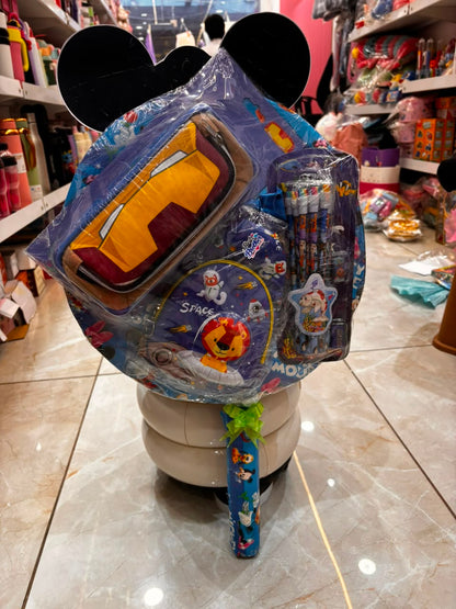 Mickey Mouse Space Theme Kids Gift Hamper – Pencil Pouch, Pencils & Chest Set