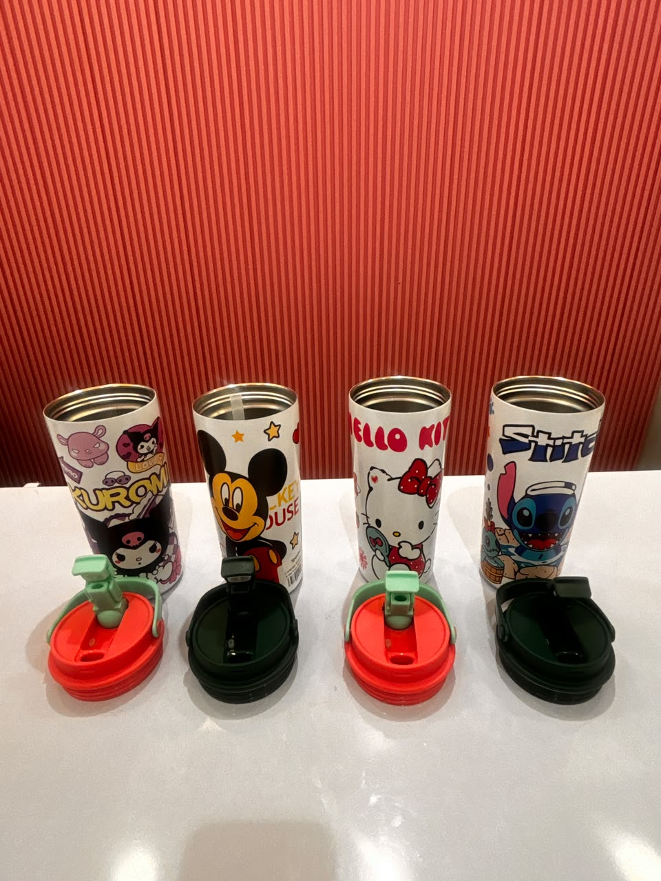 750ml Stainless Steel Kids Insulated Water Bottle with Straw & Handle | Leakproof Cartoon Vacuum Flask for School, Travel & Gifts
