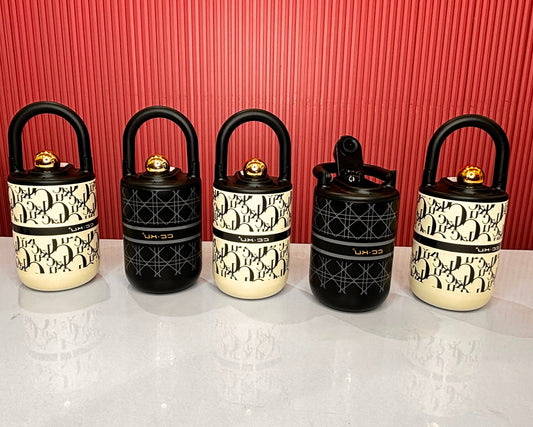 Stainless Steel Insulated Mug with Straw & Handle