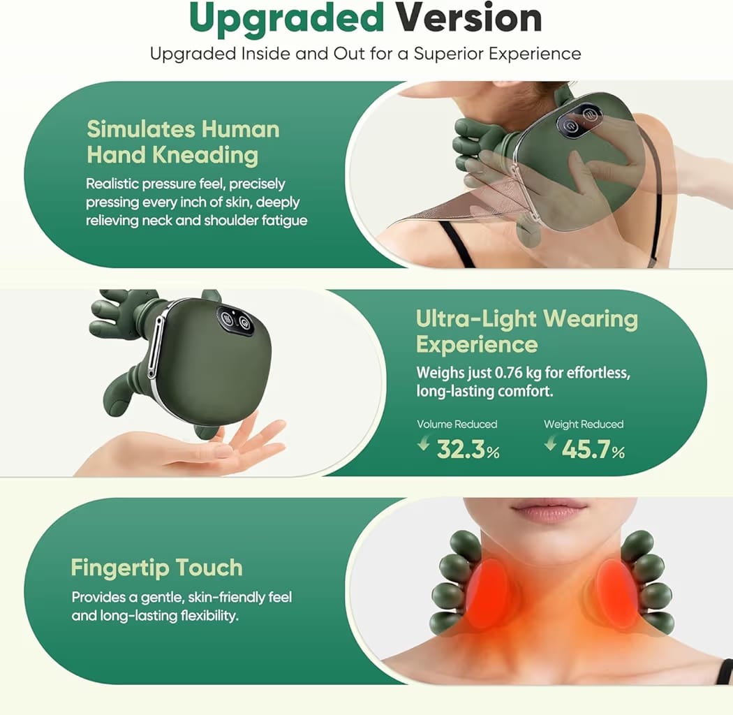Massager, Massage Machine For Body Pain, Head Massager For Scalp, Shoulder Massager, Scalp Massager, Heated Massager, Shoulder and Neck Massage, Pain Relief