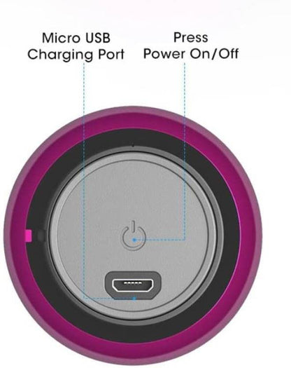 Spot Hunt 4 Colourful Wireless Mini Electroplating Round Steel Speaker 10 W Bluetooth Speaker  (Multicolor, Stereo Channel)