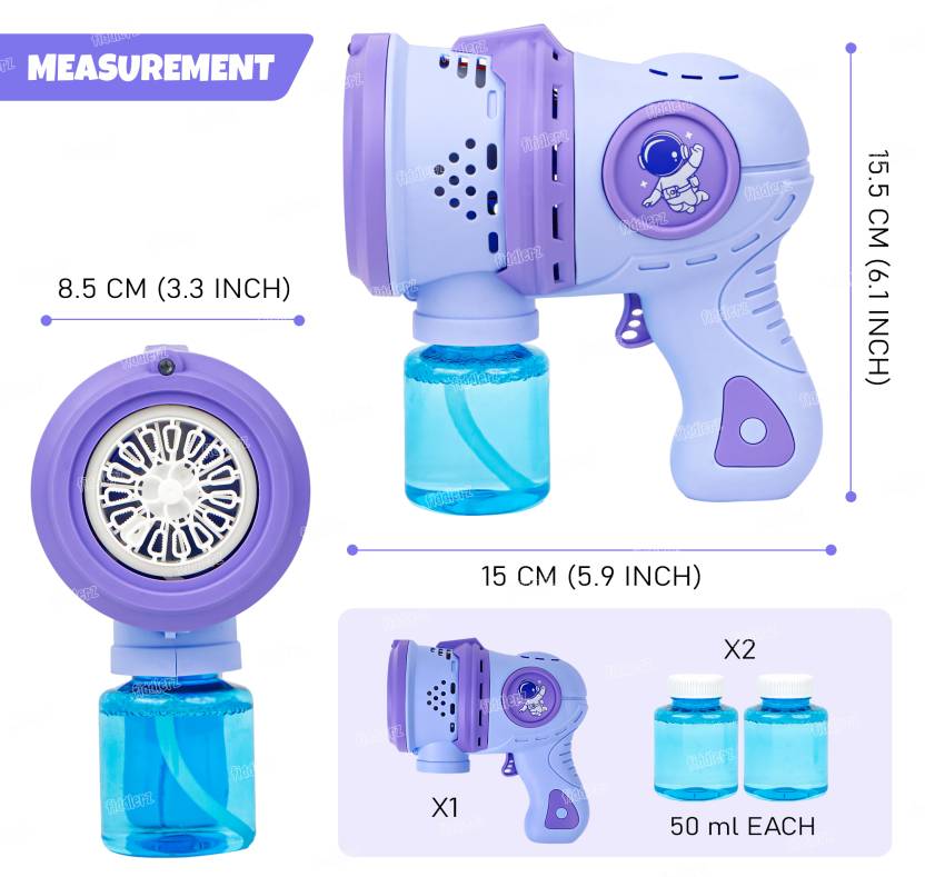 Bubble Gun for Kids Bubble Soluction Machine Automatic Space Bubble Blower Gun Toy Bubble Maker