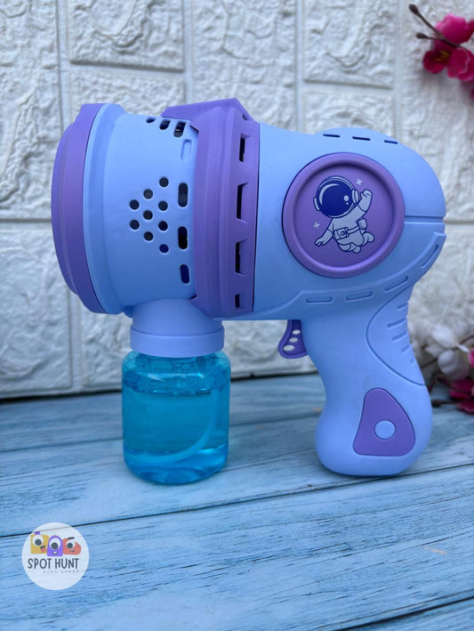 Bubble Gun for Kids Bubble Soluction Machine Automatic Space Bubble Blower Gun Toy Bubble Maker