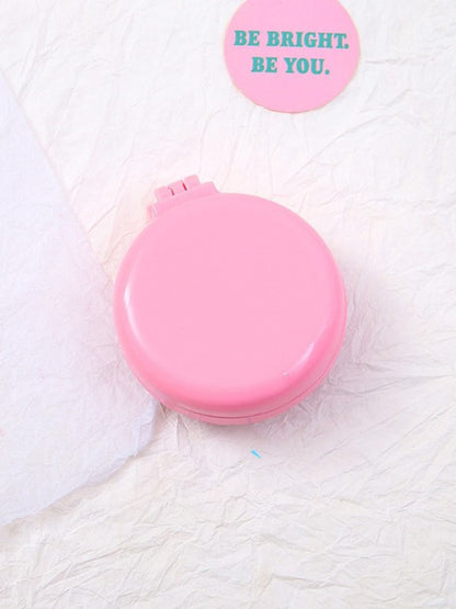Mini Folding Hair Comb With Makeup Mirror