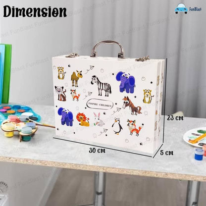 Color Box with Multiple Coloring Kit with wooden Storage Art Set