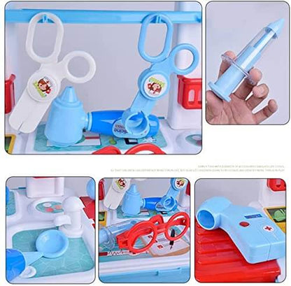 2-in-1 Doctor Nurse Medical Trolley Play Set for Kids