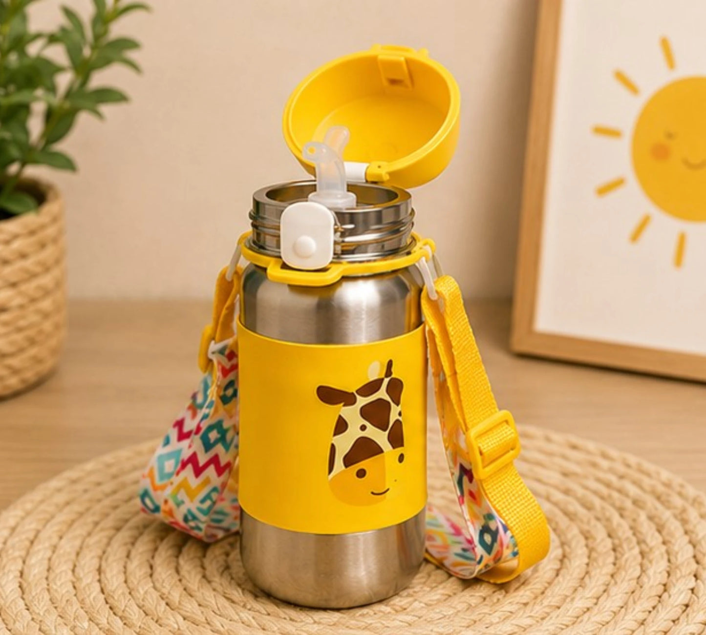 Cute Bear Ear Kids Sipper Cup with Straw
