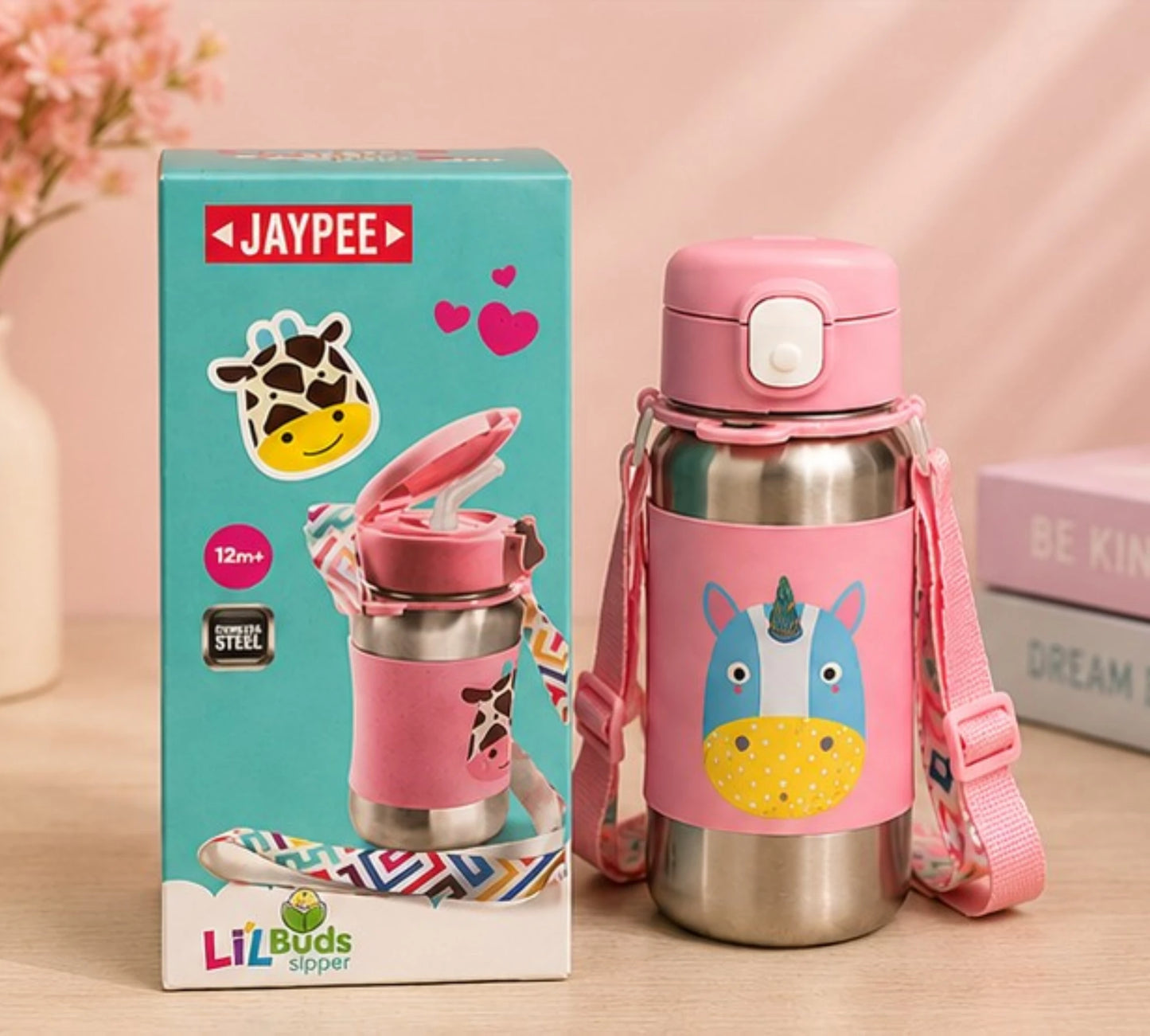 Cute Bear Ear Kids Sipper Cup with Straw