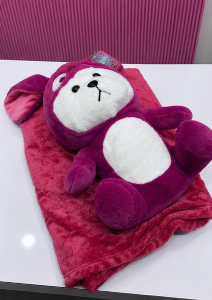 2-in-1 Plush Soft Toy with Blanket