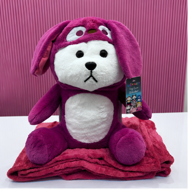 2-in-1 Plush Soft Toy with Blanket