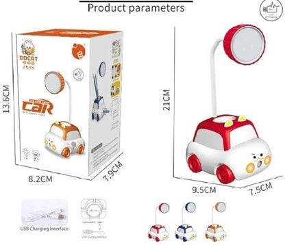Mini CAR DIY LED Desk Light Study Night Table Lamp USB Charging Cable Table Lamp  (13.5 cm, Multicolor)