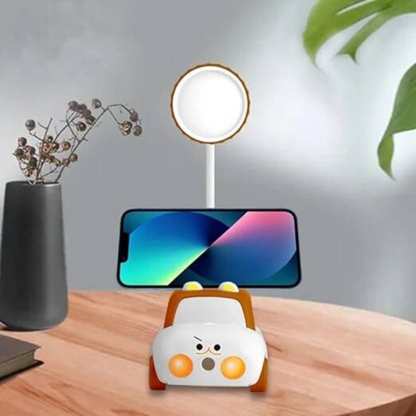 Mini CAR DIY LED Desk Light Study Night Table Lamp USB Charging Cable Table Lamp  (13.5 cm, Multicolor)