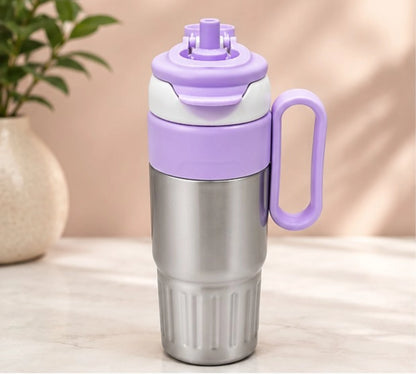Lavender Insulated Tumbler with Handle
