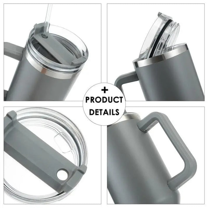 Stainless Steel tumbler  With Handle Large Capacity Bottle