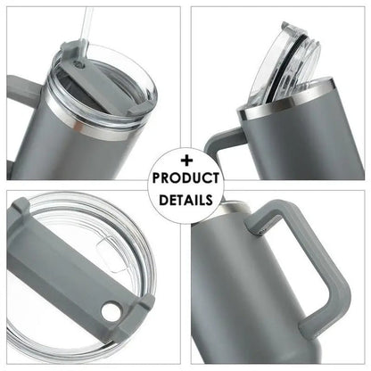 Stainless Steel tumbler  With Handle Large Capacity Bottle