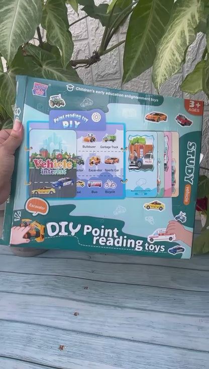 Learaning Sound Books for Toddlers 1-3,Learning Toys for Toddlers 2-4 Years,Kids Interactive Electronic DIY Pointing Reading Book Toys,Preschool Learning Activities