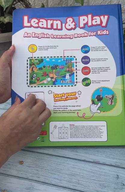 Spot Hunt English Interactive Books, Speak and Say Learning Sound Book for Children, Talking Books for Kids 3-5, Electronic Books for Toddlers, See and Say Toys, Baby Electronic Learning Toy with Music