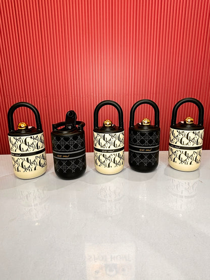 Stainless Steel Insulated Mug with Straw & Handle