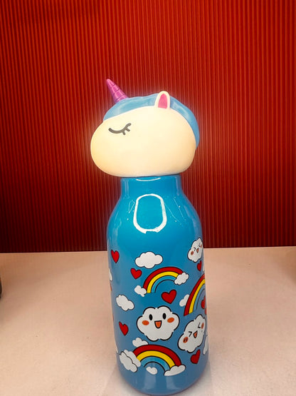 Plastic Animal Head Bottle for Kids | Unicorn, Dinosaur, Puppy, Penguin & Sheep Designs
