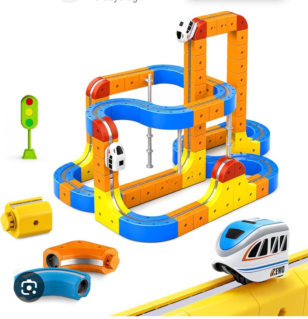 Magnetic Track Car Building Set for Kids