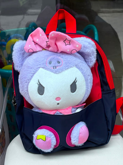 Soft toy bag  picnic bag ( kuromi bag , hello kitty bag )