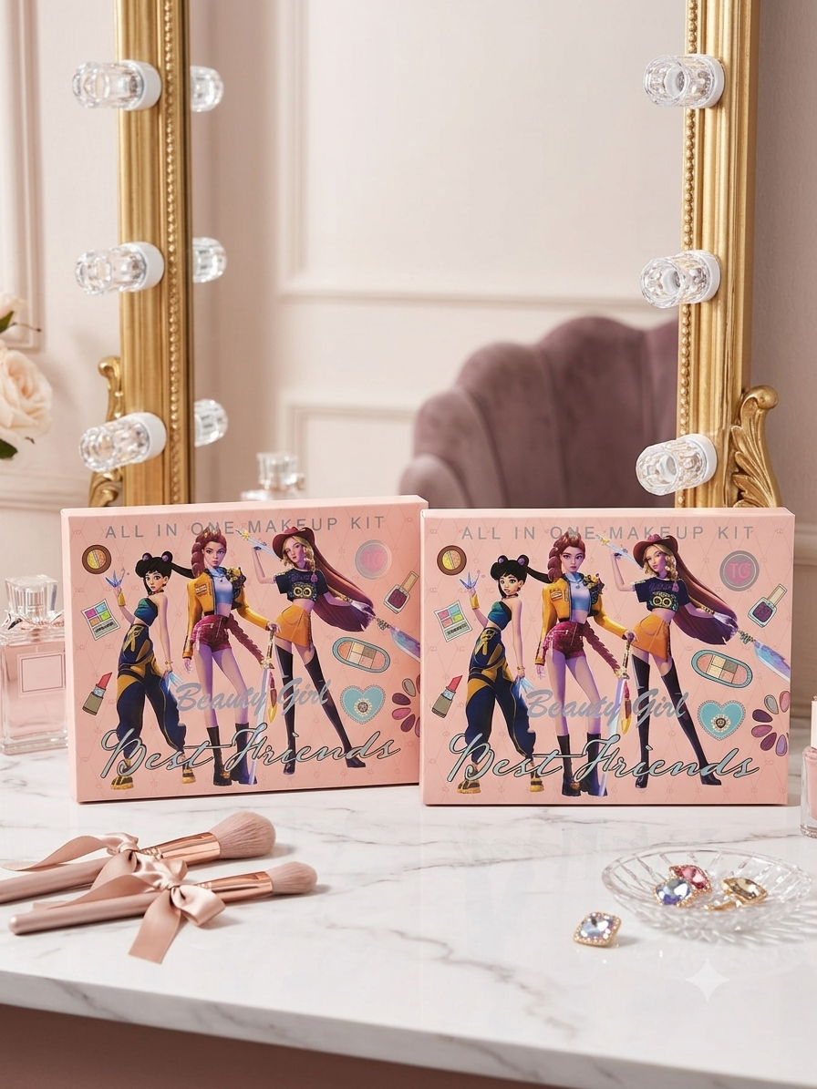 Kids Beauty Makeup Kit for Girls – All-in-One Pretend Play Cosmetic Set with Makeup Accessories | Best Birthday Gift, Return Gift & Princess Beauty Toy