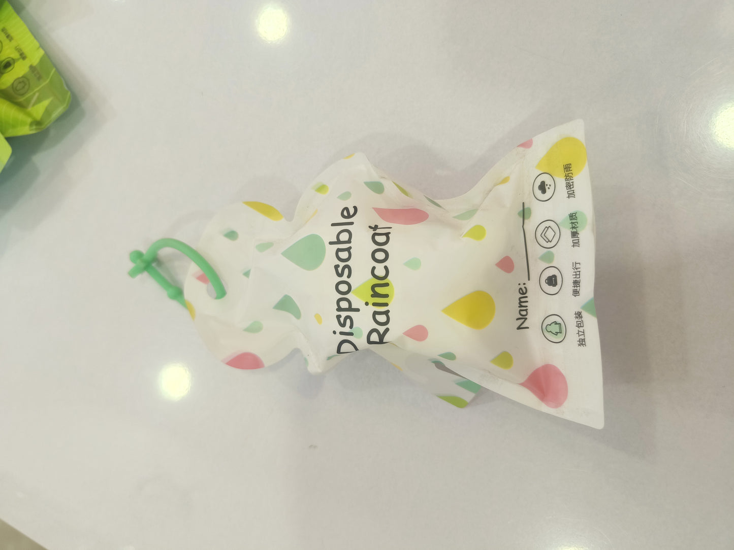 Disposable raincoat