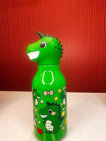 Plastic Animal Head Bottle for Kids | Unicorn, Dinosaur, Puppy, Penguin & Sheep Designs