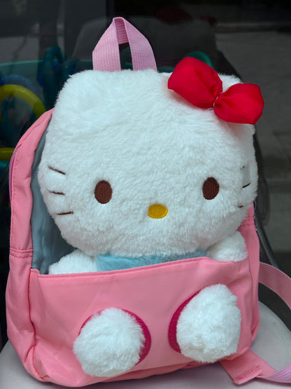 Soft toy bag  picnic bag ( kuromi bag , hello kitty bag )