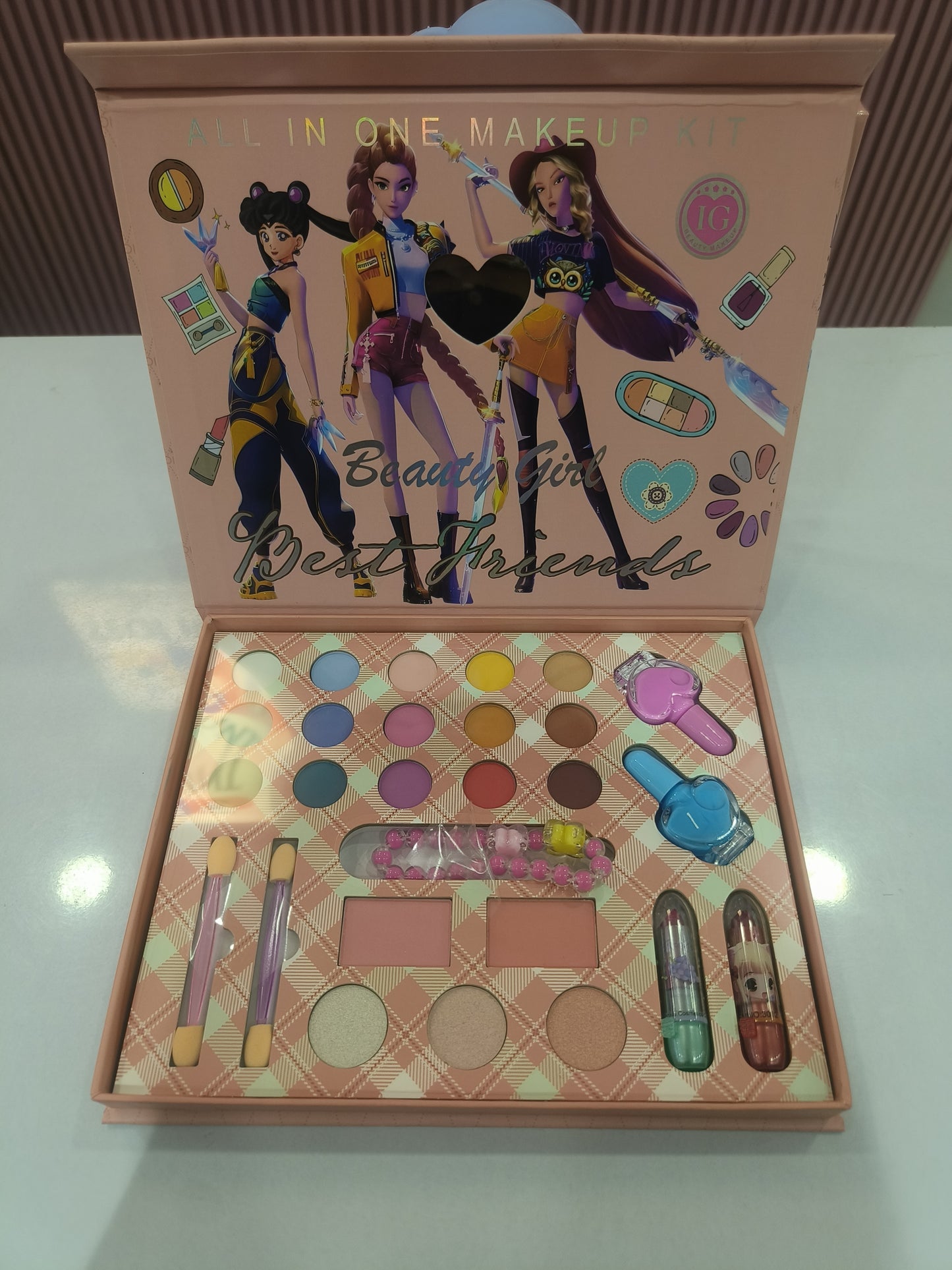 Kids Beauty Makeup Kit for Girls – All-in-One Pretend Play Cosmetic Set with Makeup Accessories | Best Birthday Gift, Return Gift & Princess Beauty Toy