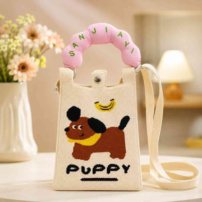 Cute Mini Crossbody Bag for Women & Girls | Phone Sling Purse with Adjustable Strap & Silicone Handle | Compact Shoulder Bag for Coins, Keys & Cosmetics | Bear