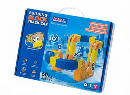 Magnetic Track Car Building Set for Kids