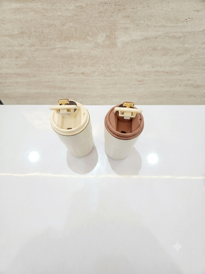 Luxury Ceramic Coffee Mug with Lid | Aesthetic Ribbed Tea & Coffee Cup for Home, Office & Gifting