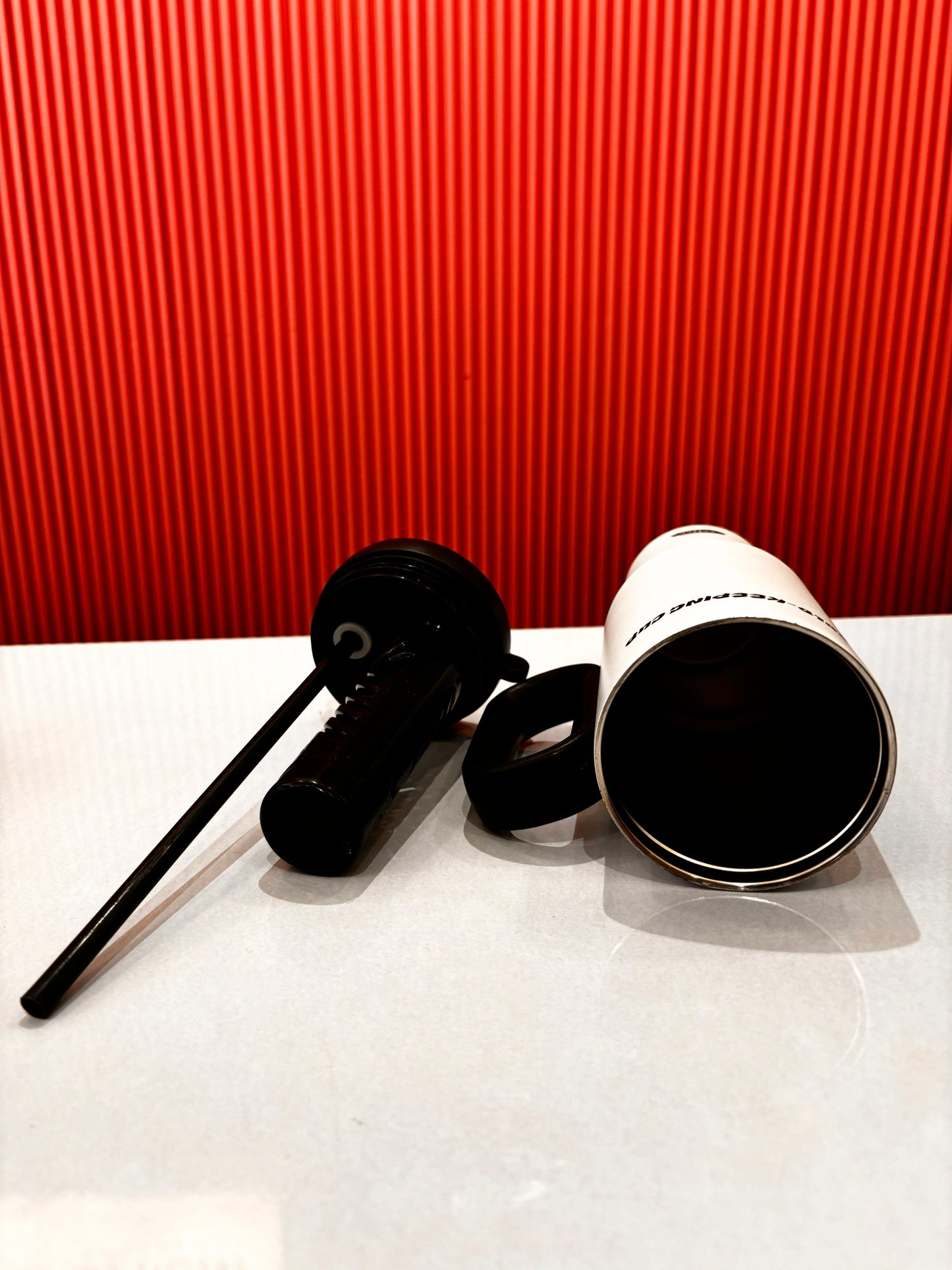 40oz Stainless Steel Insulated Tumbler with Handle & Straw | Vacuum Travel Mug | Leakproof Coffee Cup | Hot & Cold Flask