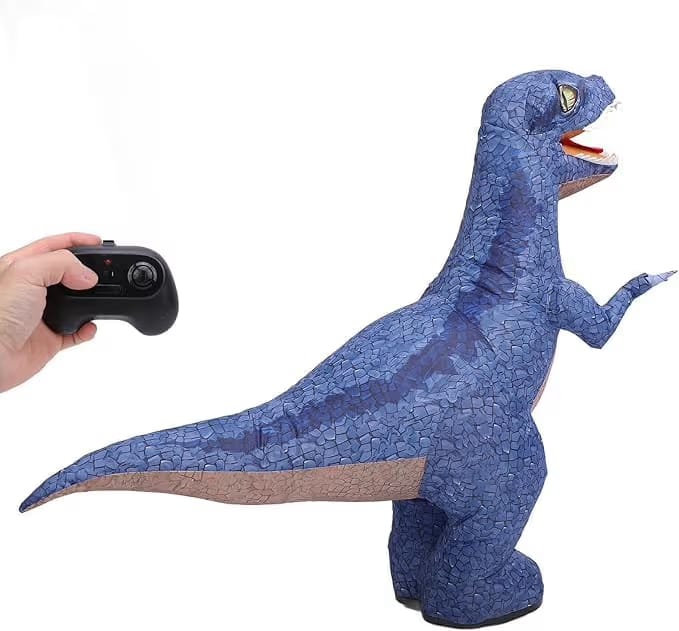 Inflatable Dinosaur RC Toy for Kids, Electric Dinosaur Toy with 360°Rotation, Rechargeable T-Rex RC Walking for Boys & Girls,