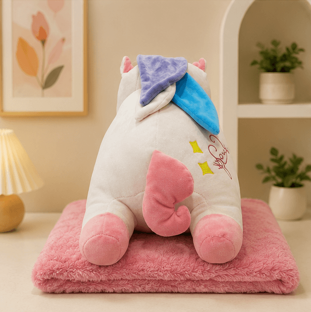 2-in-1 Plush Soft Toy with Blanket