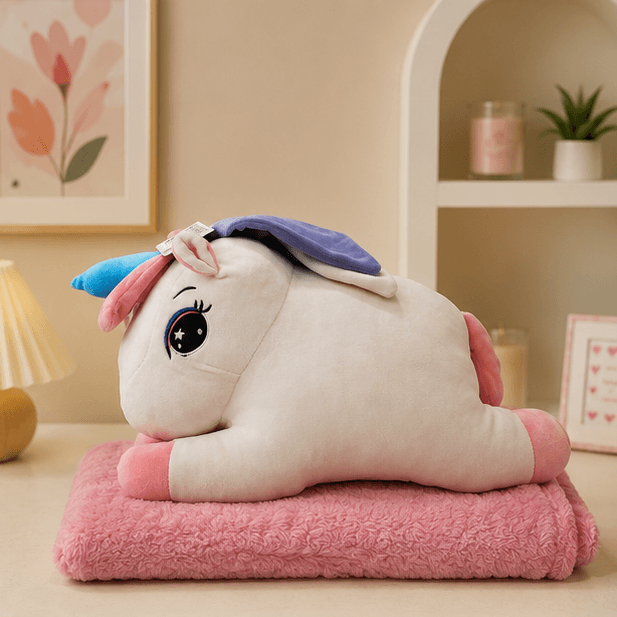 2-in-1 Plush Soft Toy with Blanket