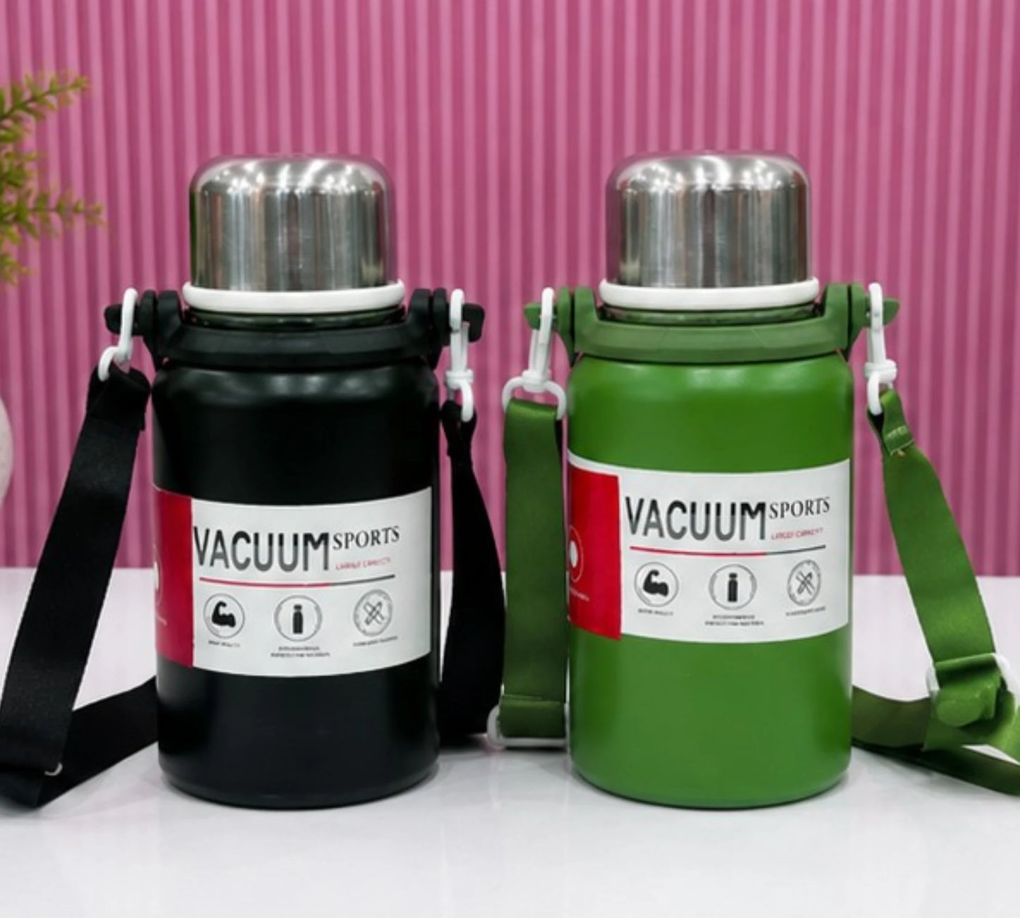 Vacuum Insulated Water Bottle with Strap