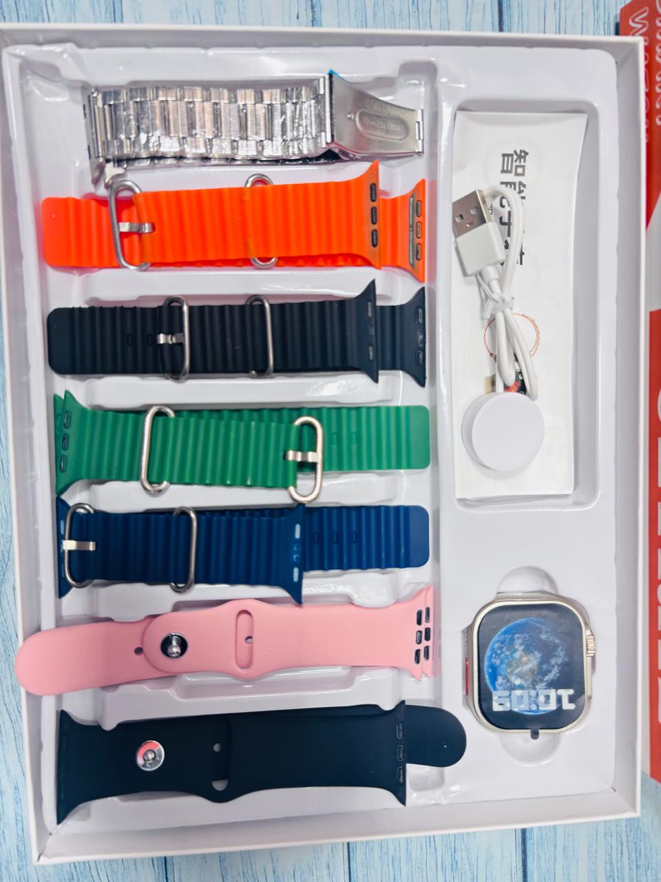 Spot Hunt big 2.3 Ultra 2 smart watch 7in 1 Smartwatch  (multi Strap, 1)